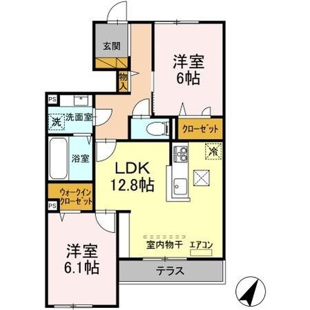 ラピスラズリの物件間取画像